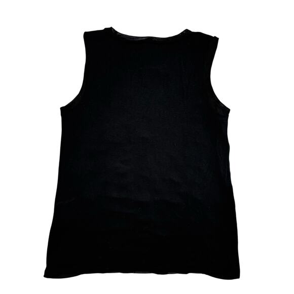 BANANA REPUBLIC Grosgrain Ribbon Sleeveless Top in Black Size Small Womens Tank - Picture 5 of 9